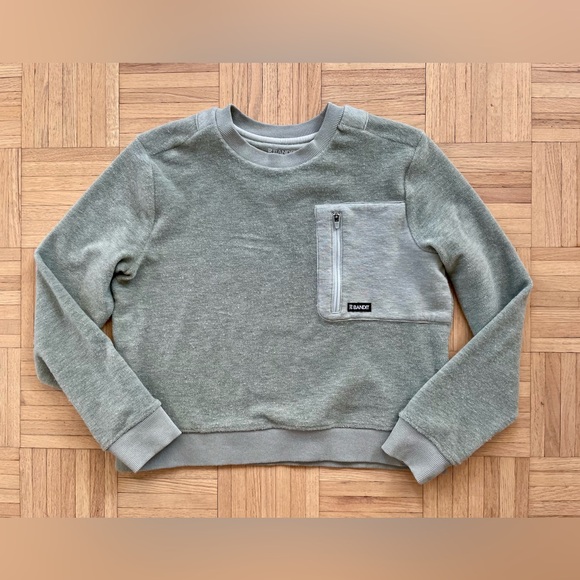 Bandit Running Tops - Bandit Women’s Merino Wool Terry Crewneck Block Pullover, XS